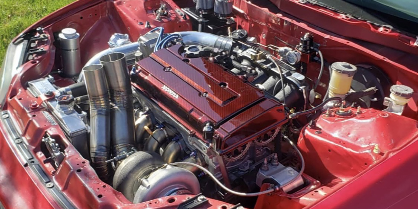 RED Air Intake Turbo Charger Gauge Compressor Fuel Saver JDM Performance
